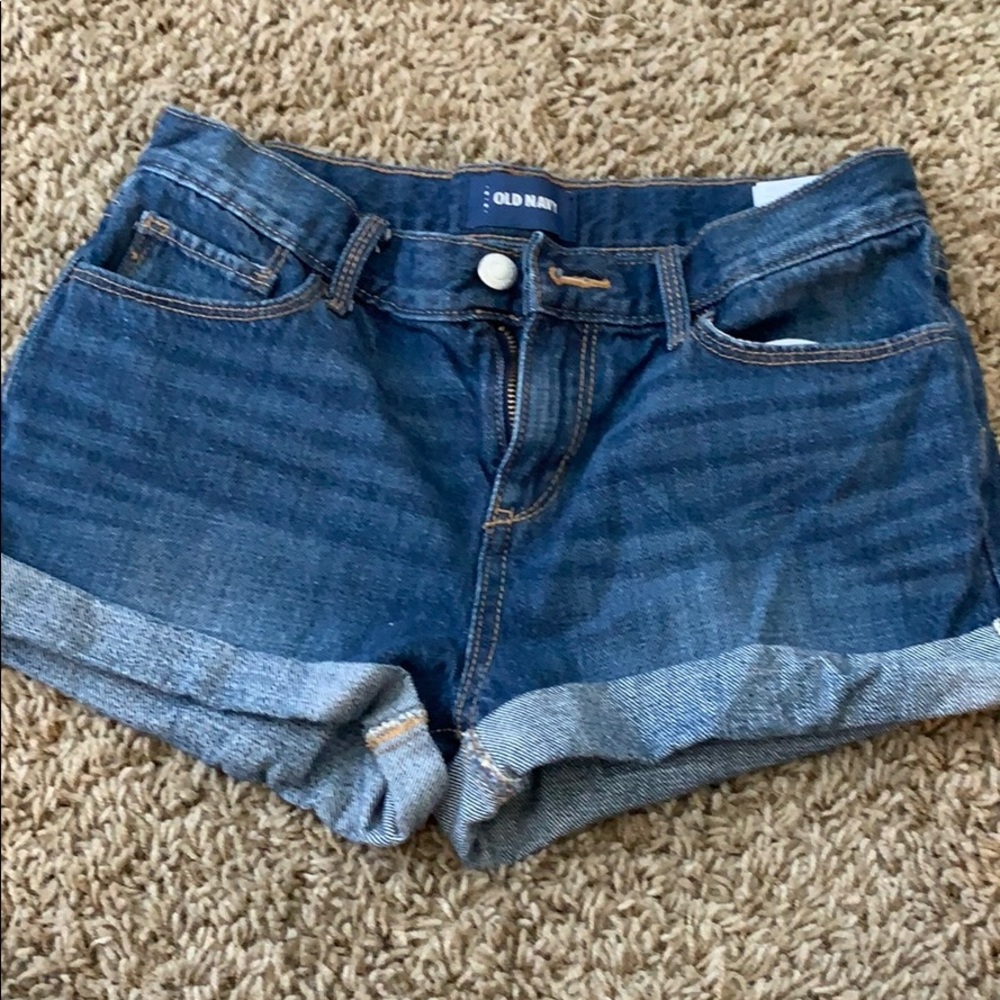 old navy- dark denim jean shorts
